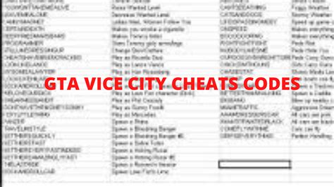 vice city xbox cheats|Every GTA Vice City Cheat Code .